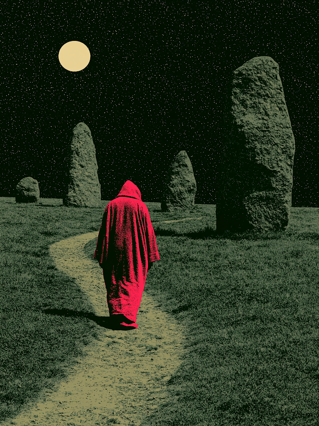 Mystical Journey Under a Starry Sky