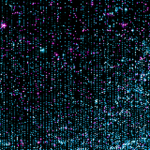 Pixel-Art Cosmic Visualization in Deep Space