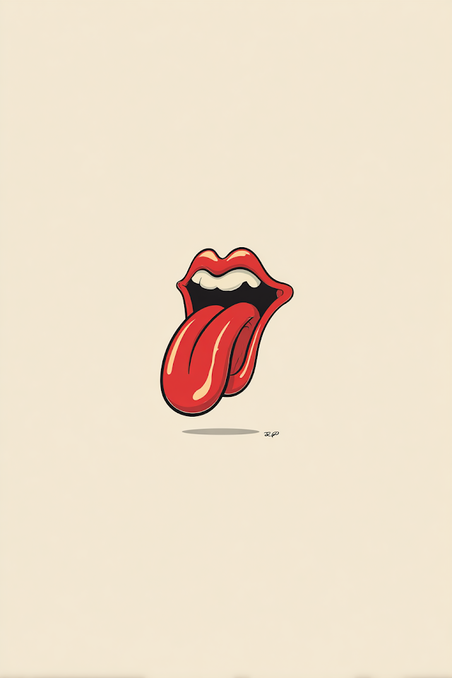 Playful Cartoon Tongue Logo