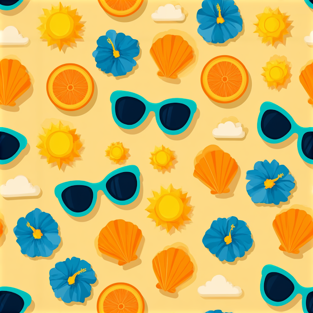 Playful Summer Vacation Pattern