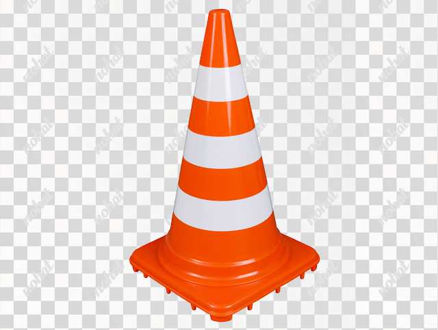 PNG Bright Orange Traffic Safety Cone