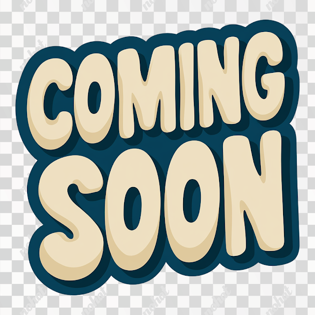 PNG Coming Soon Bold Typography