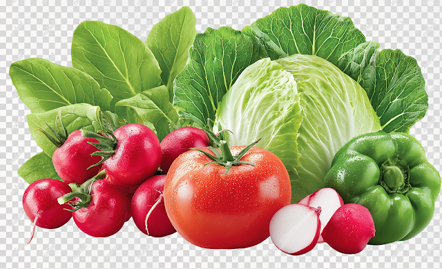 PNG Fresh Organic Vegetables Close-Up