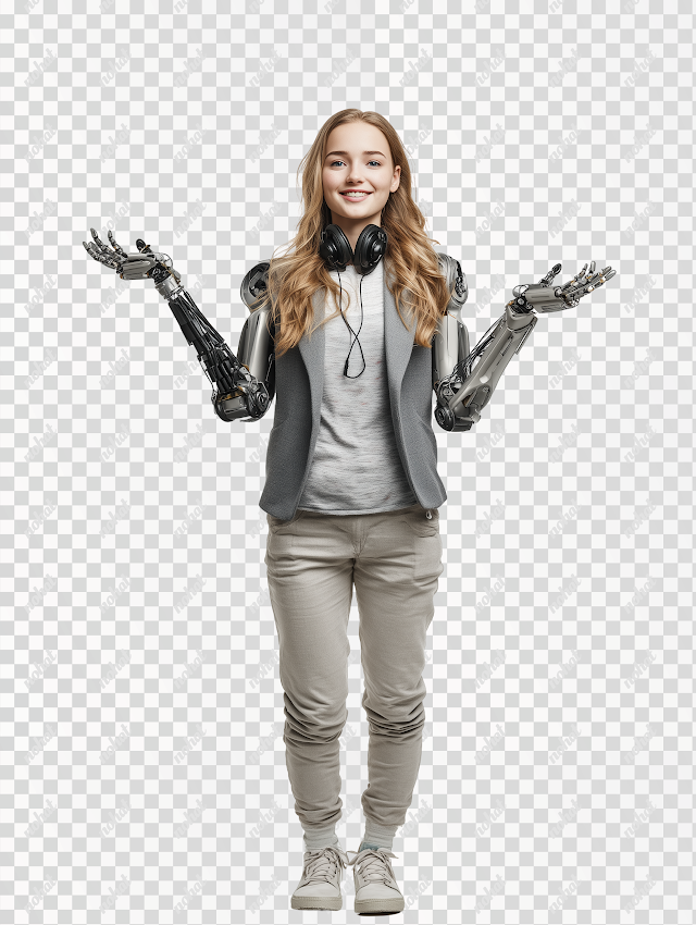 PNG Friendly Robot Pediatrician Ready to Help