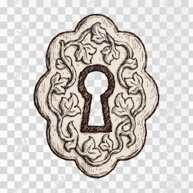 PNG Hand Drawn Antique Escutcheon Illustration