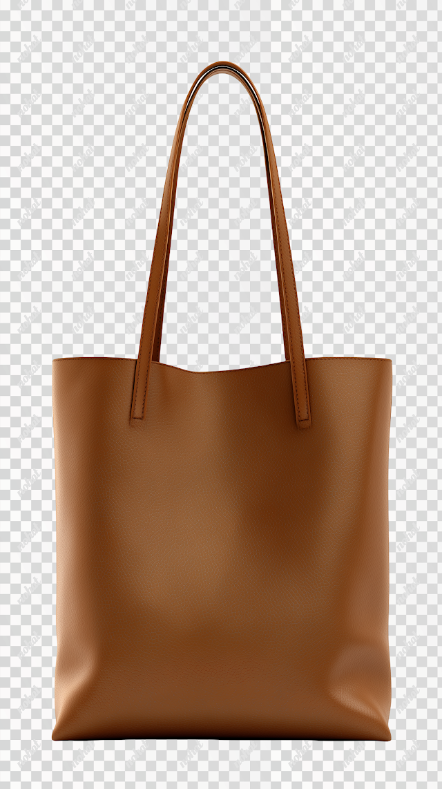 PNG Minimalist Casual Bag on White Background