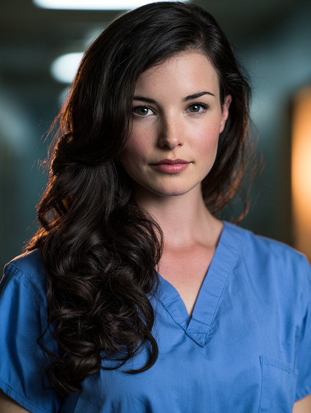 Professional Southern Nurse in Scrubs