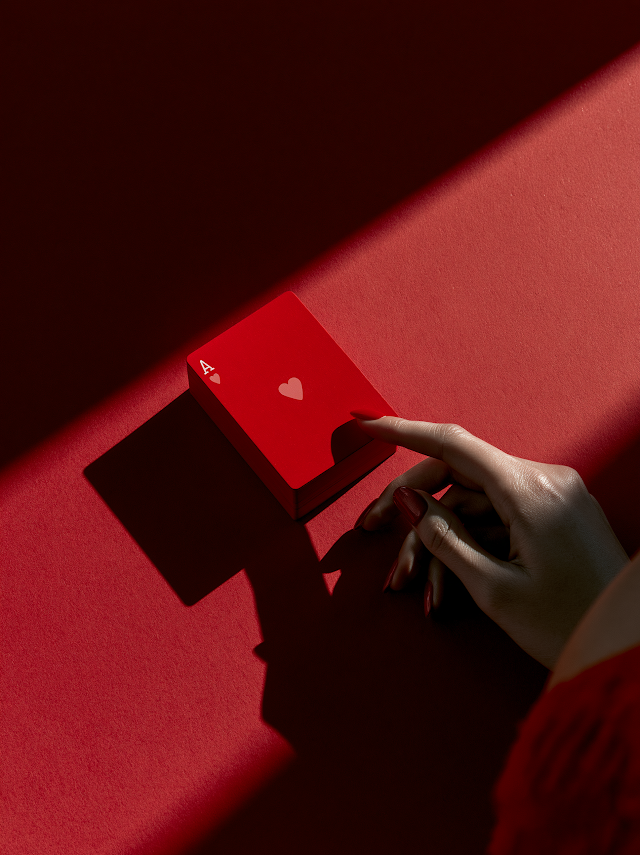 Red Ace of Hearts Playing Cards