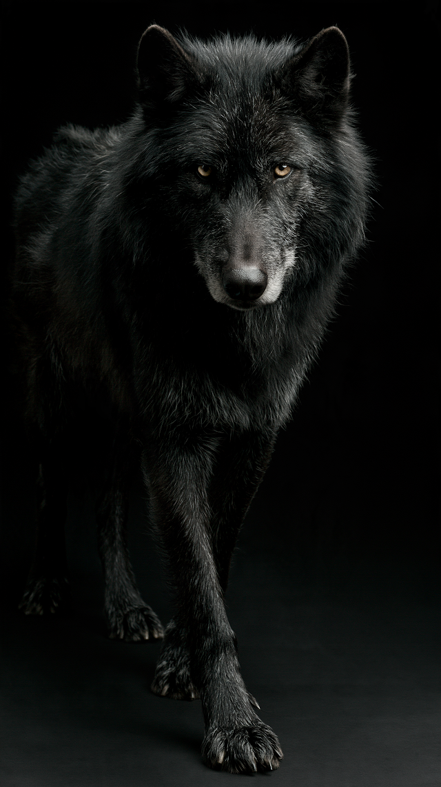 Regal Black Wolf Prince