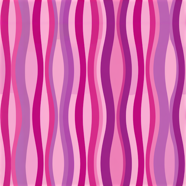 Retro Psychedelic Wavy Stripes Pattern