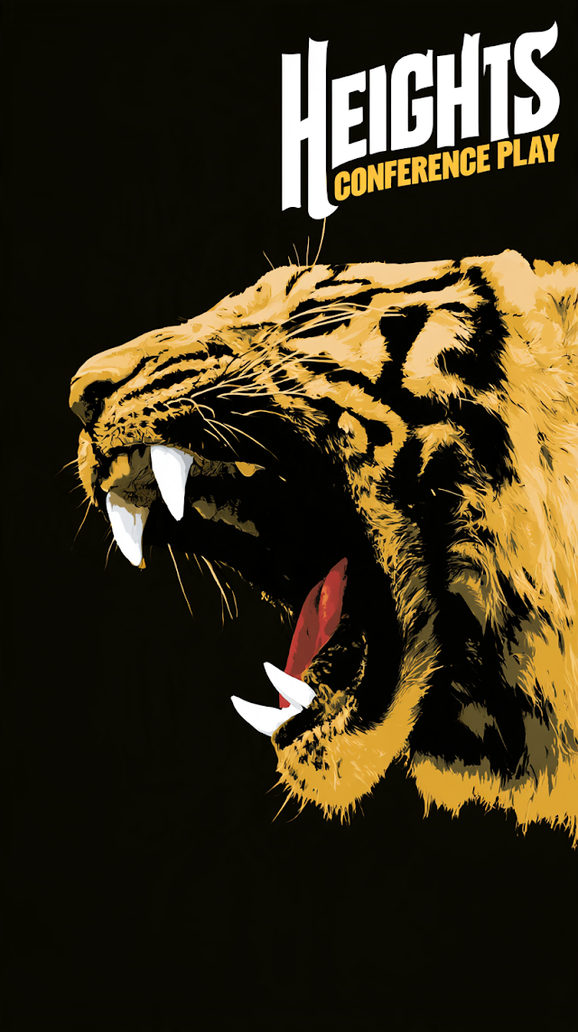 Roaring Tiger Album Art for 'Conference Play' by HEIGHTS