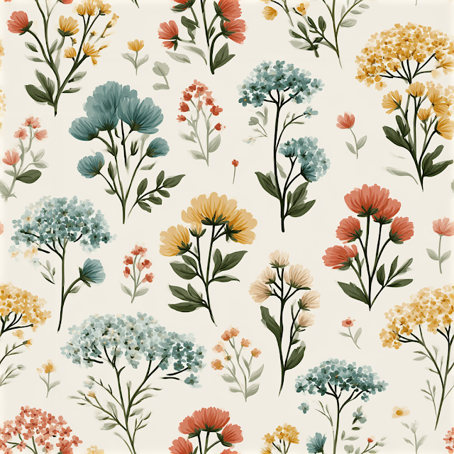 Romantic Summer Floral Pattern