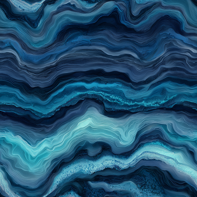 Seamless Abstract Deep Ocean Marble Pattern