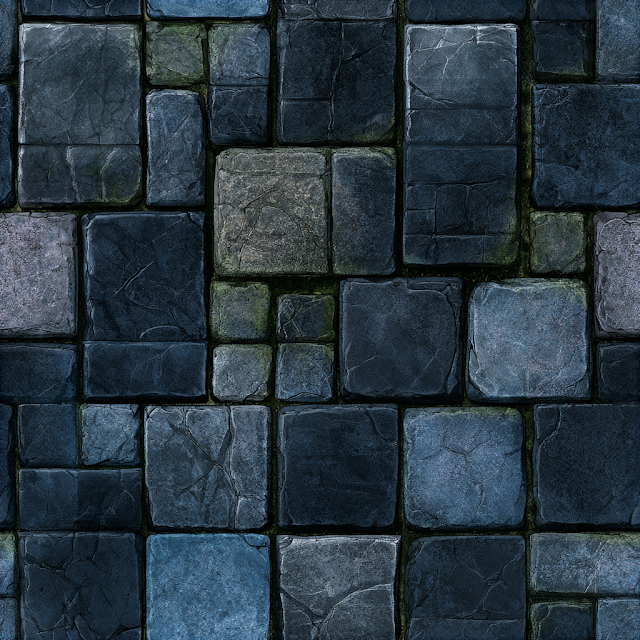 Seamless Dark Fantasy Crypt Floor Texture