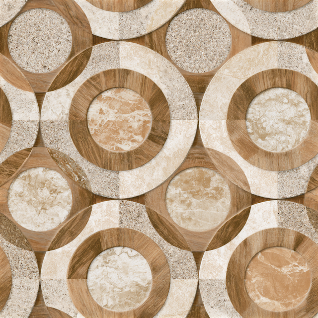 Seamless Decorative Geometric Tile Pattern
