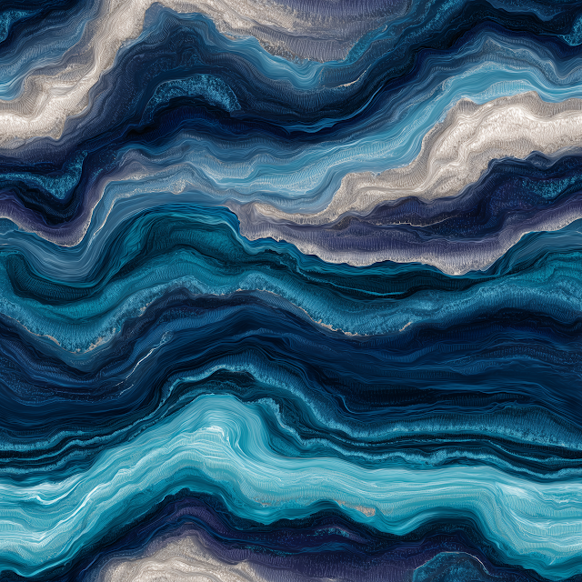 Seamless Deep Ocean Marble Texture