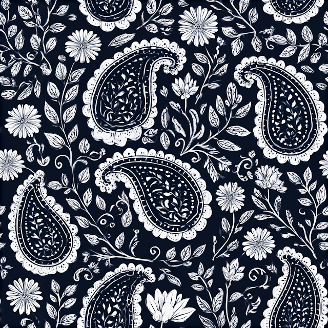 Seamless Floral Paisley Pattern