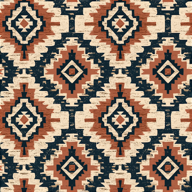 Seamless Geometric Ethnic Tribal Pattern