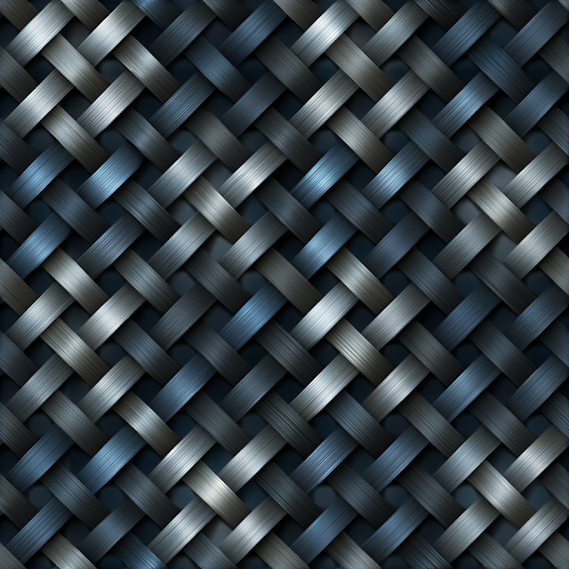 Seamless Interlaced Metallic Wire Pattern