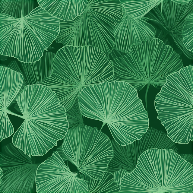 Seamless Tropical Botanical Background Pattern