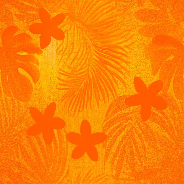 Seamless Tropical Botanical Wallpaper Pattern