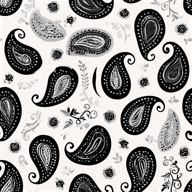 Seamless Vintage Paisley Textile Pattern