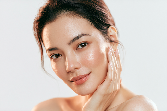 Serene Beauty Portrait of a Young Asian Woman