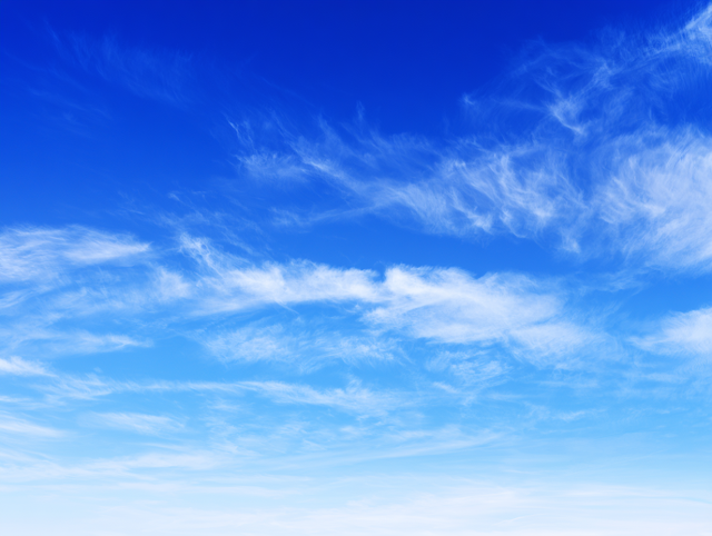 Serene Blue Sky Landscape