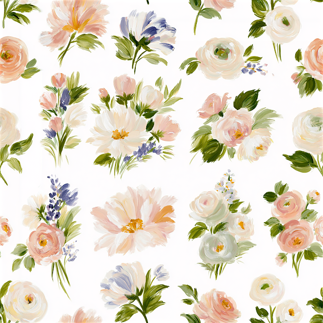 Shabby Chic Floral Fussy-Cut Ephemera