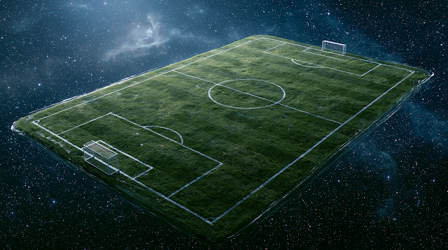 Soccer Pitch in Infinite Space