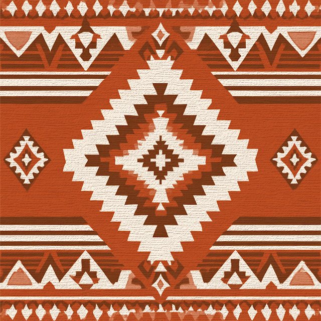 Southwestern Tribal Geometric Pattern