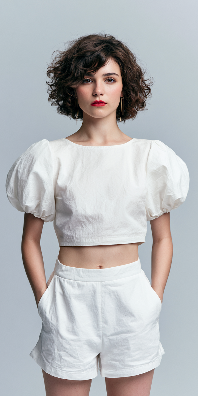 Stylish Model in Minimalist Fashion