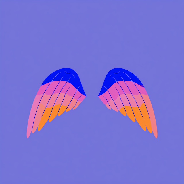 Stylized Colorful Wings