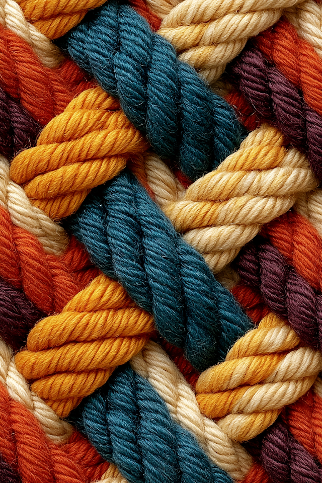 Textured Woven Yarn in Autumn Colors