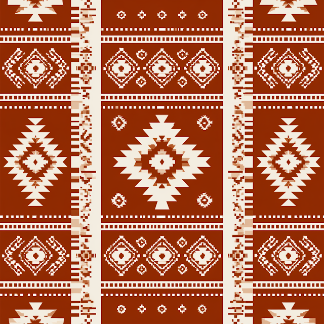 Tribal Southwestern Geometric Pattern