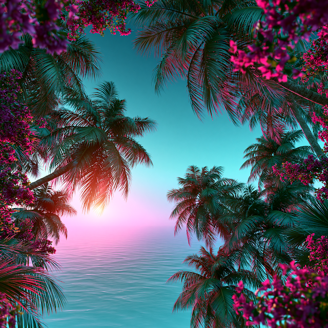Tropical Paradise Background for Latin Festival