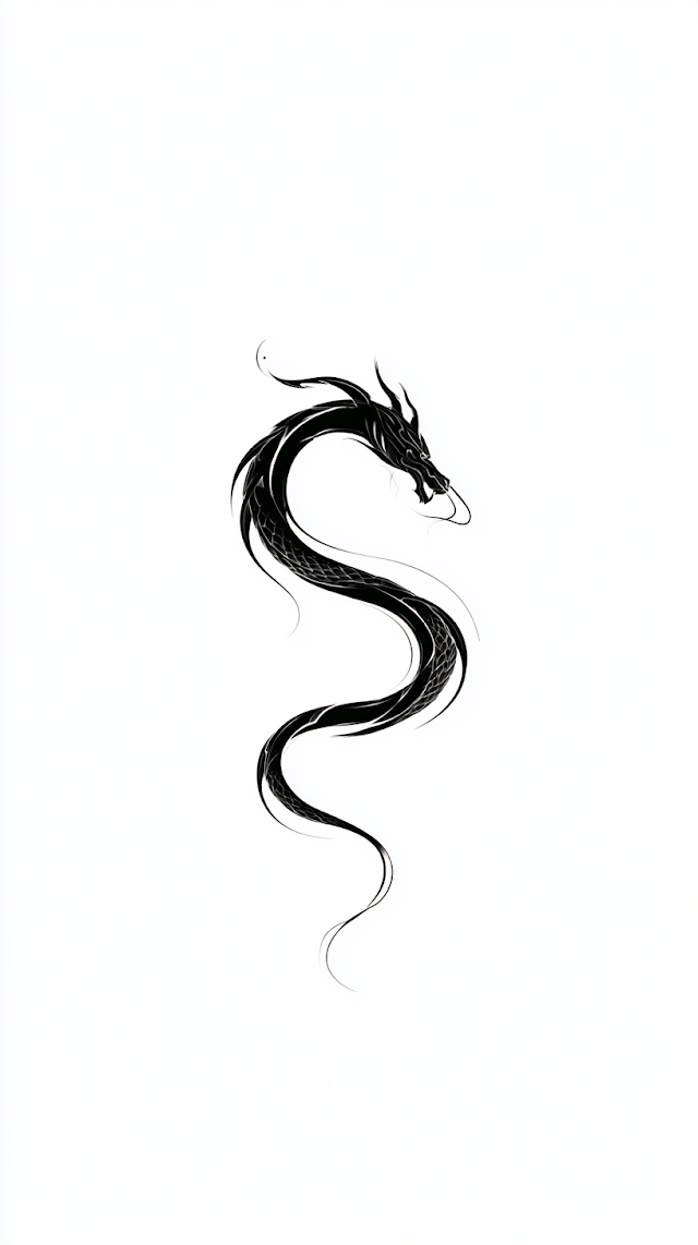 Ultra-Modern Japanese Dragon Tattoo Concept