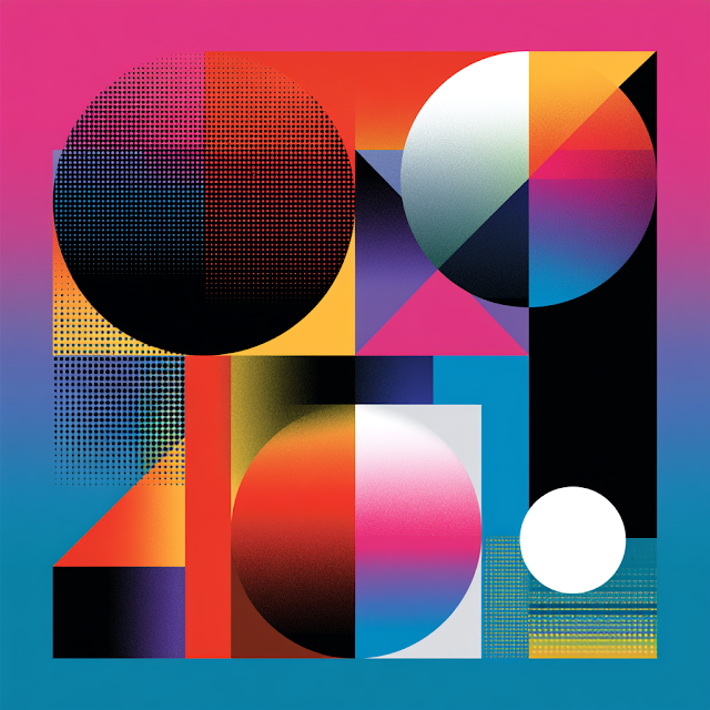 Vibrant Abstract Geometric Artwork