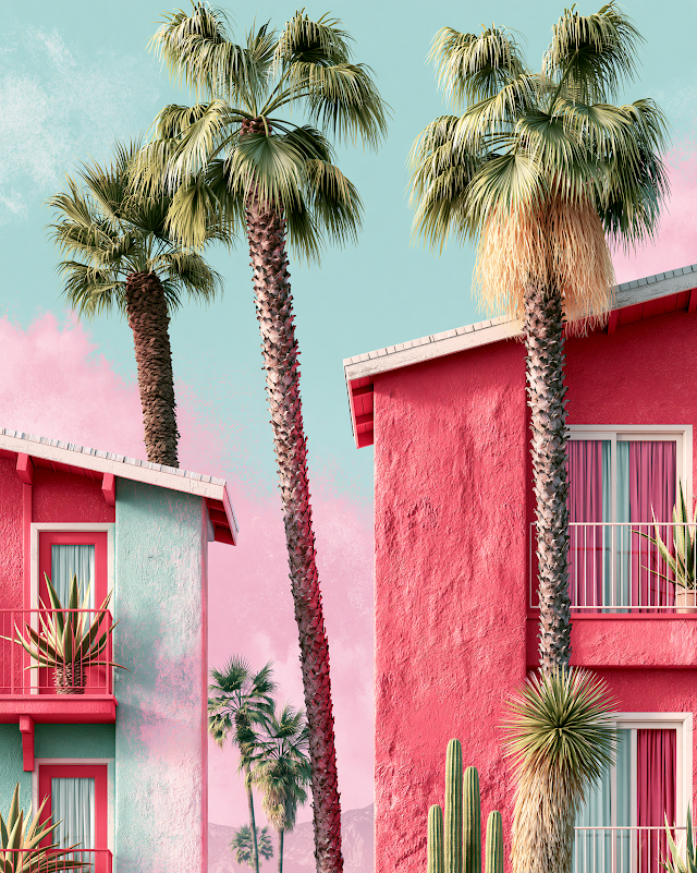 Vibrant California Retro Wall Art