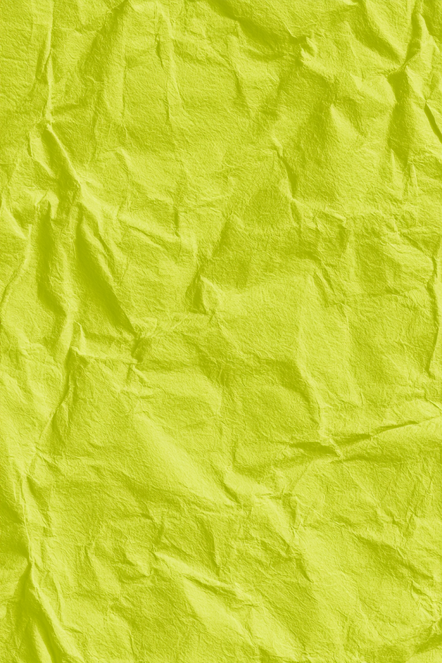 Vibrant Chartreuse Crumpled Paper Macro