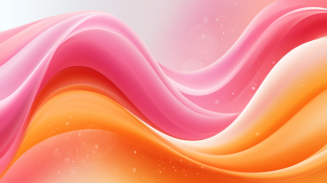 Vibrant Pink and Orange Abstract Wave Background