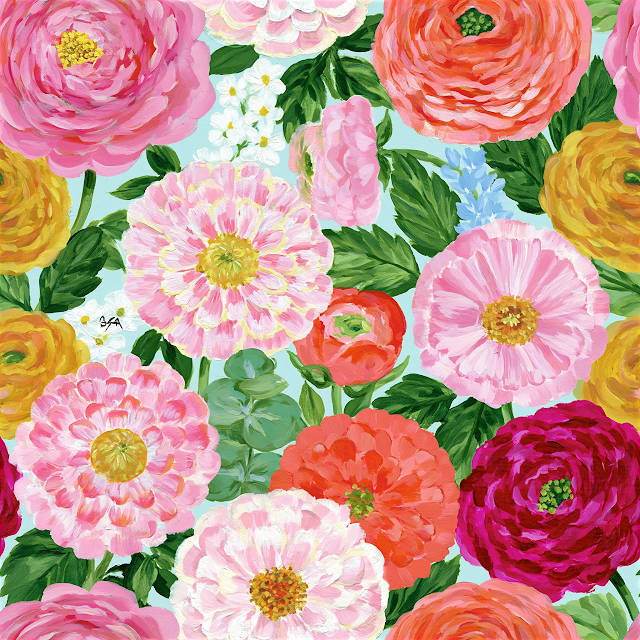 Vibrant Summer Floral Pattern