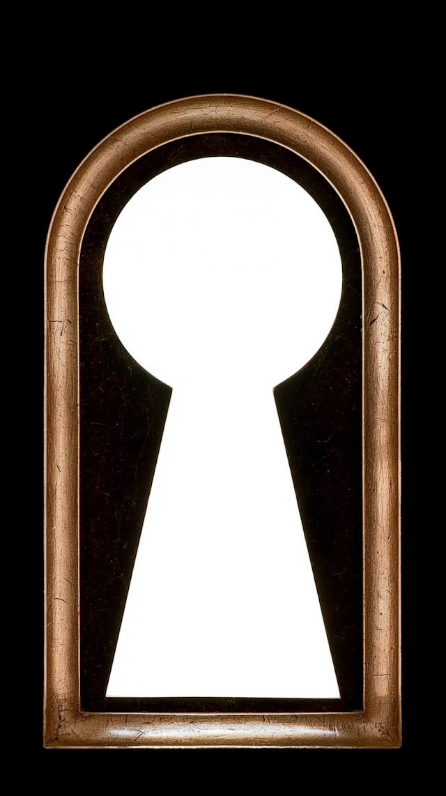 Vintage Keyhole with Light