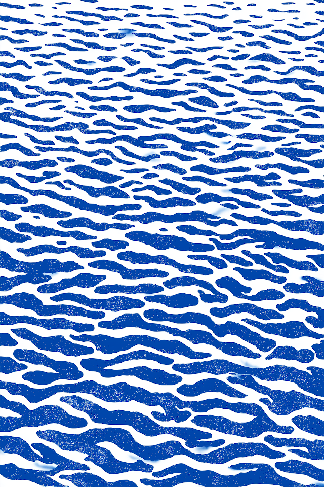 Vivacious Blue Water Ripples Pattern