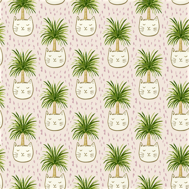 Whimsical Cat Planter Pattern