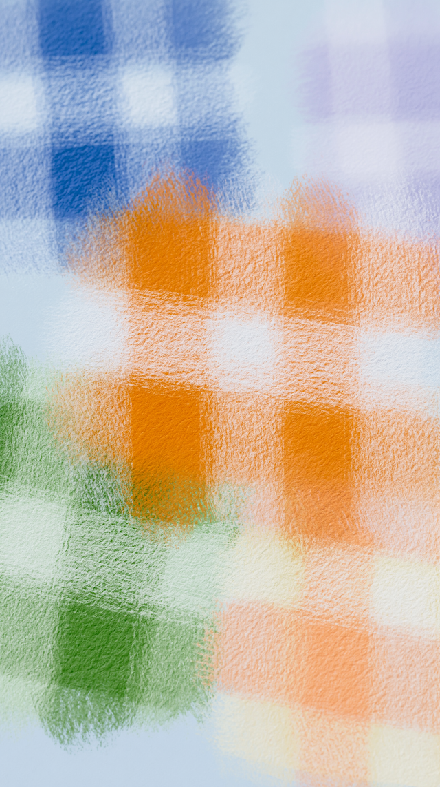 Whimsical Cozy Fall Gingham Pattern