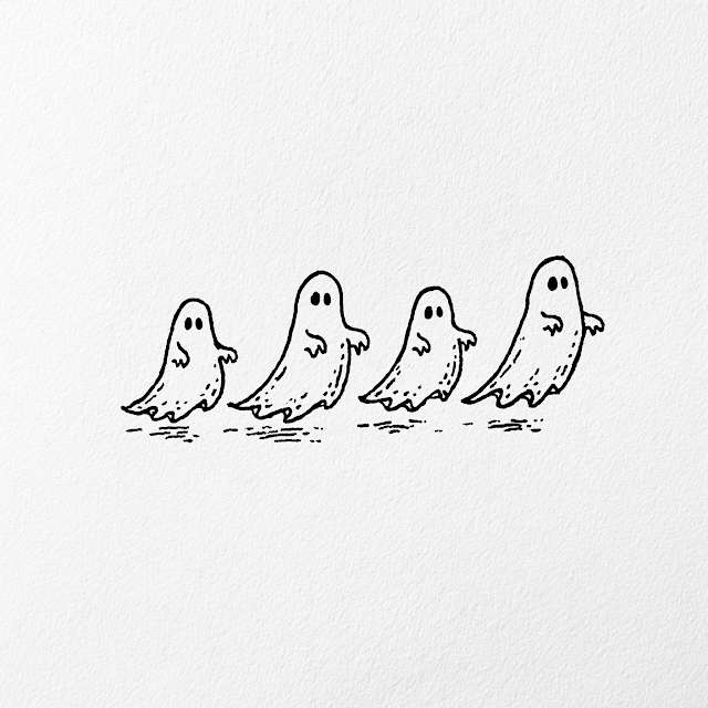 Whimsical Ghost Doodles